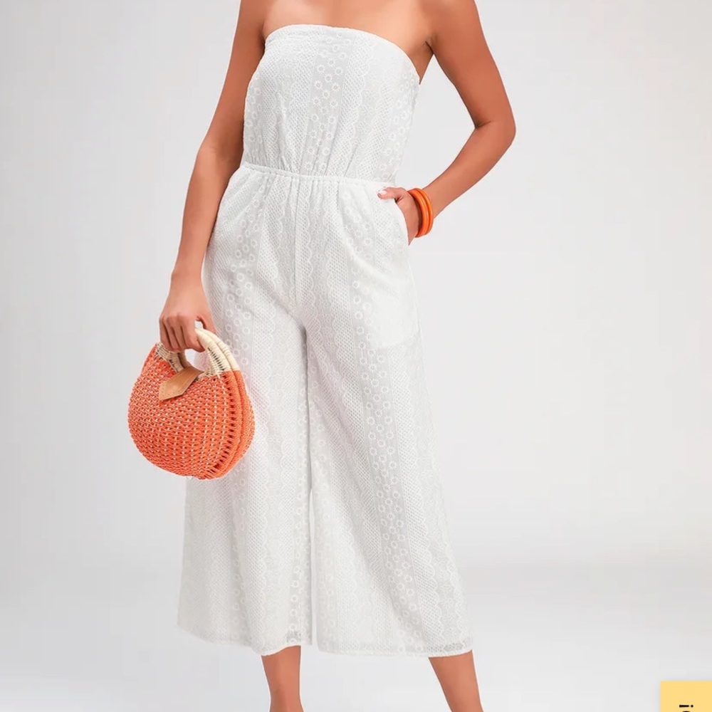Lulus Sunlight Special Embroidered Jumpsuit